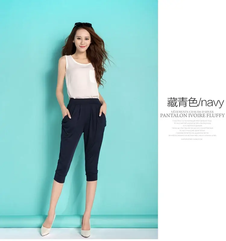 Black Slim Fit Casual Pants for Women 200kg — feature 21