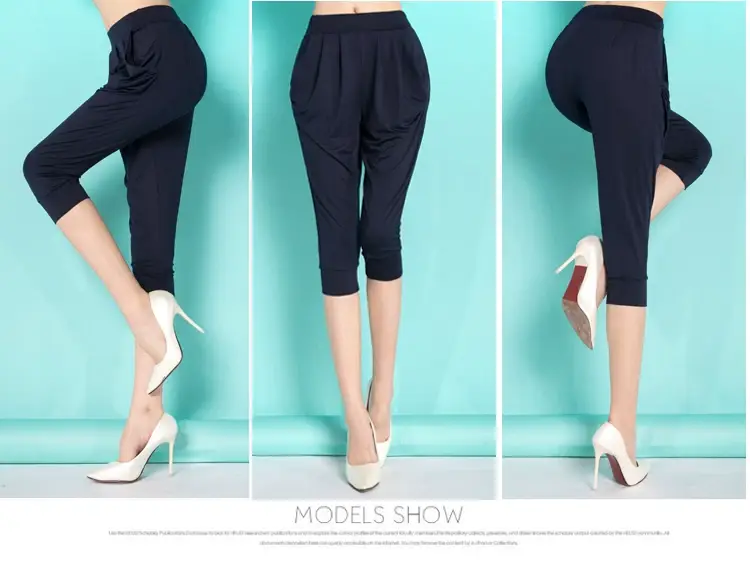 Black Slim Fit Casual Pants for Women 200kg — feature 25