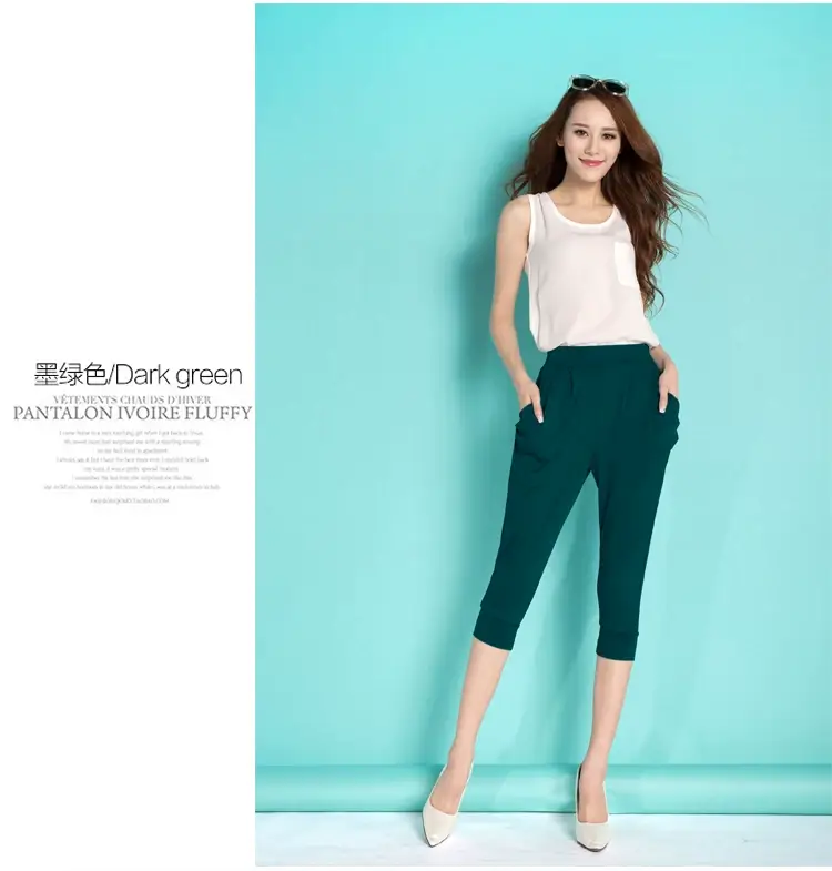 Black Slim Fit Casual Pants for Women 200kg — feature 26