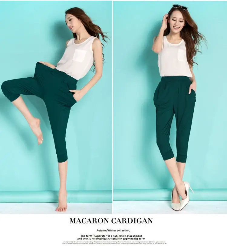 Black Slim Fit Casual Pants for Women 200kg — feature 27