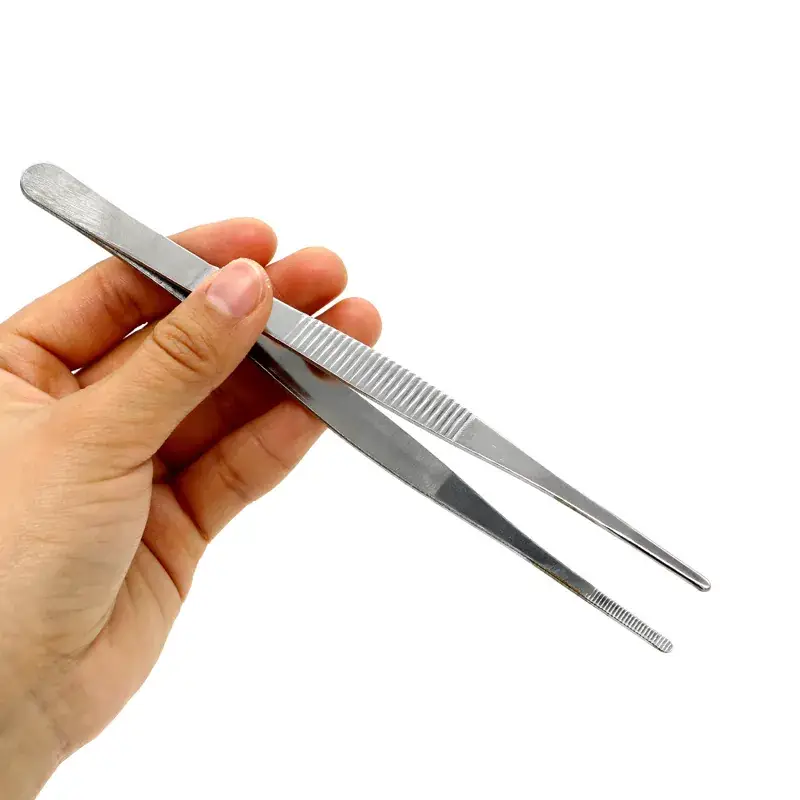 Stainless Steel Round Head Tweezers 30cm
