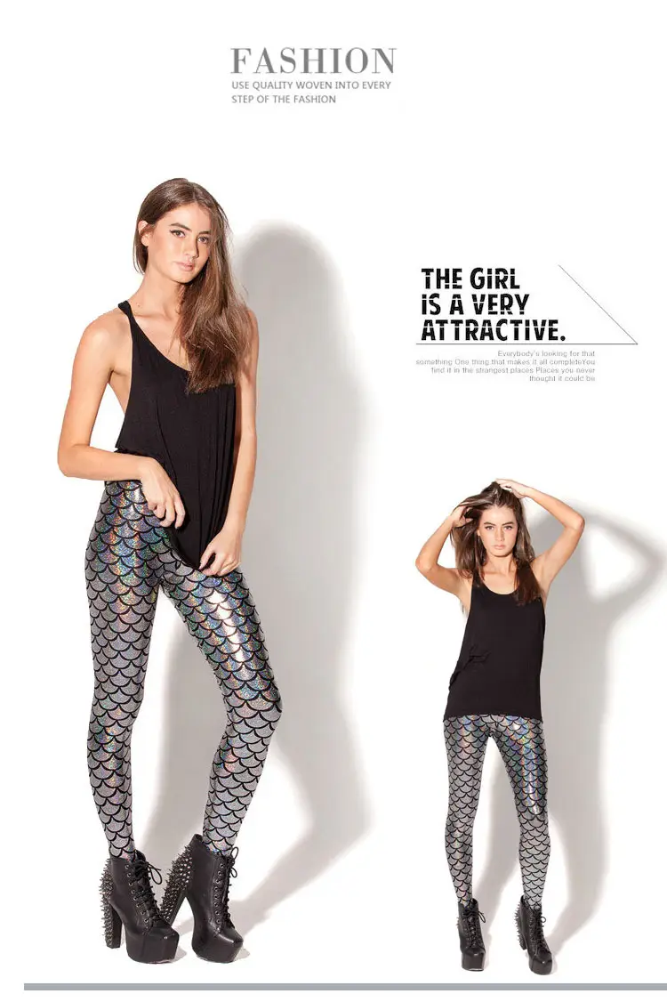 Purple Mermaid Fish Scale Leggings Women — feature 13