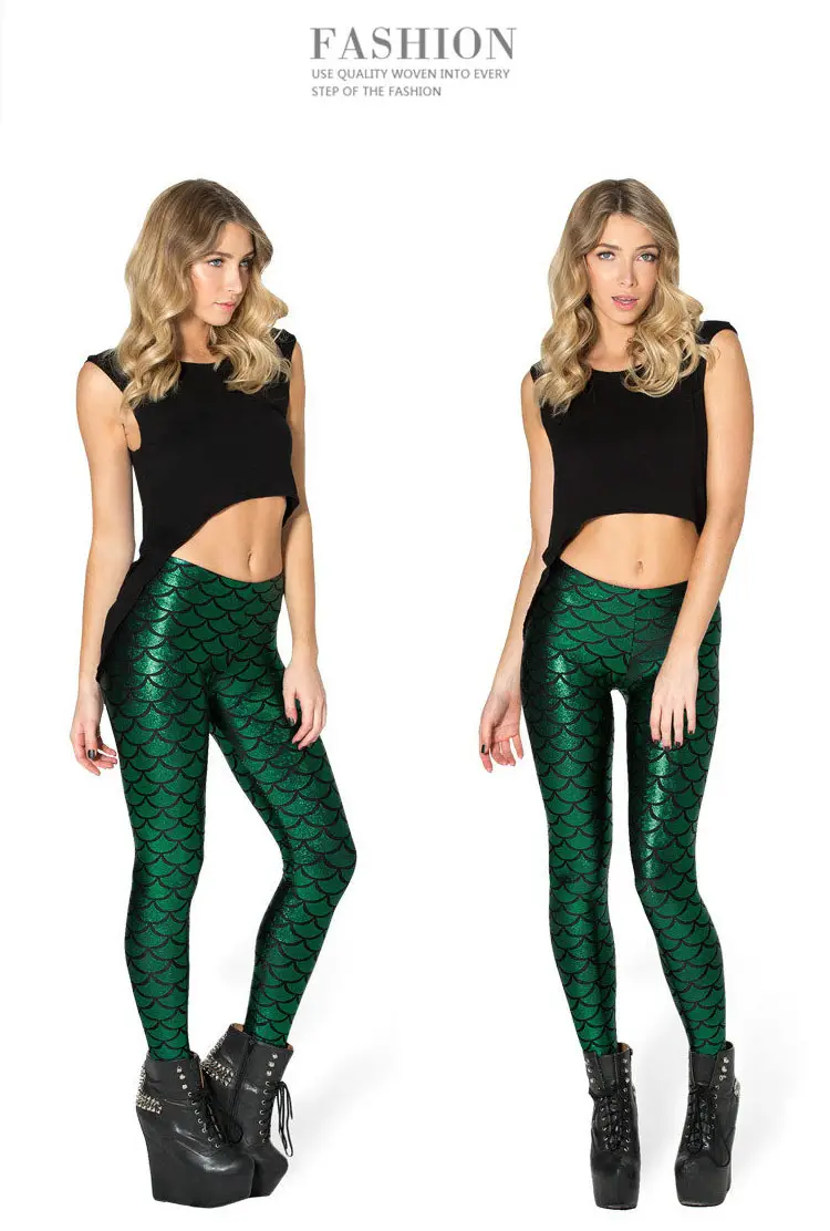 Purple Mermaid Fish Scale Leggings Women — feature 18