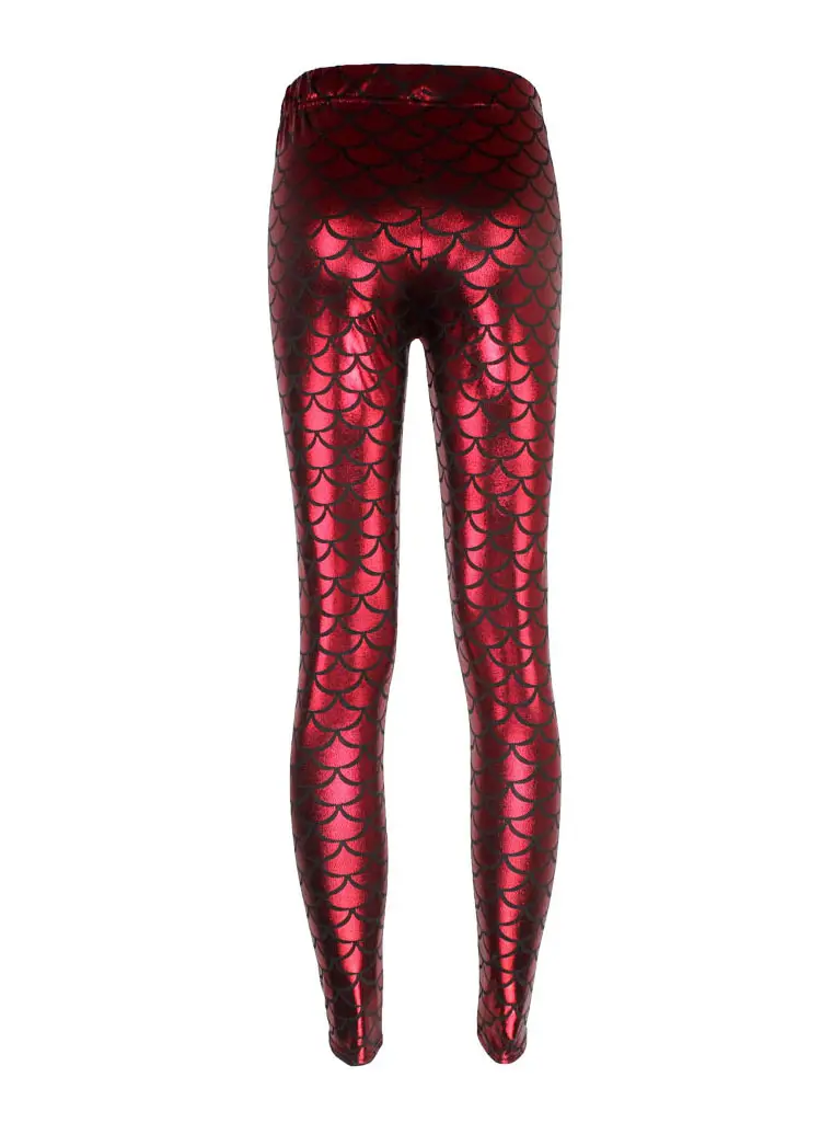 Purple Mermaid Fish Scale Leggings Women — feature 31