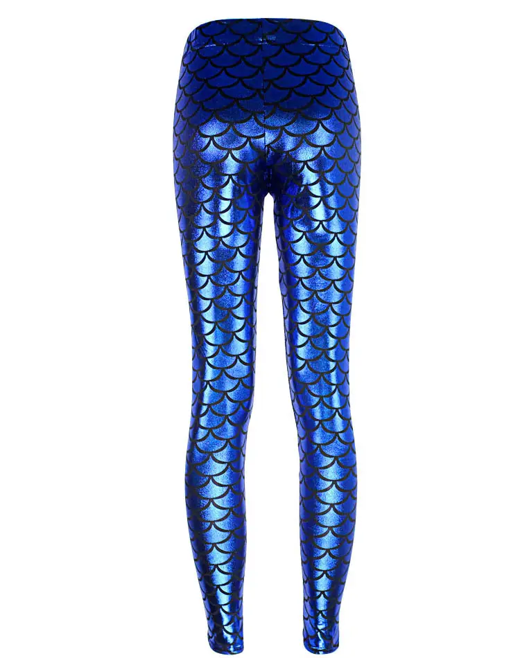 Purple Mermaid Fish Scale Leggings Women — feature 41