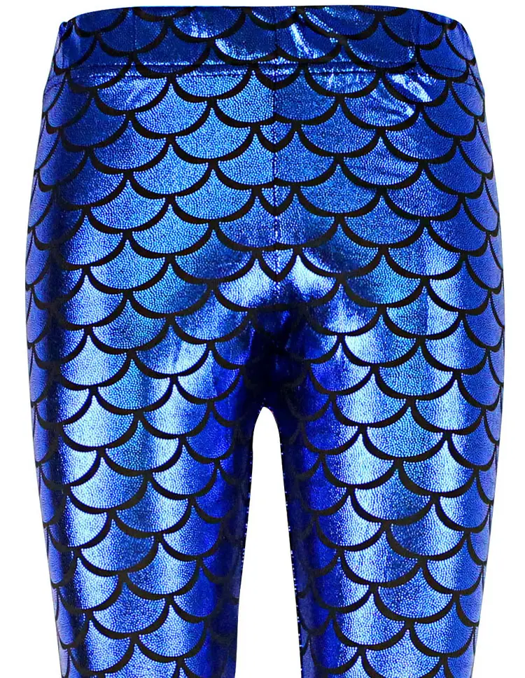 Purple Mermaid Fish Scale Leggings Women — feature 42