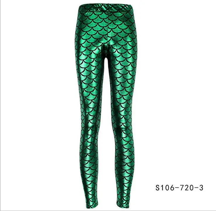 Purple Mermaid Fish Scale Leggings Women - Image 10