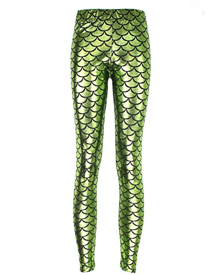 Purple Mermaid Fish Scale Leggings Women - Image 13
