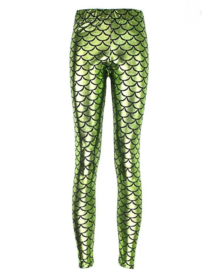 Purple Mermaid Fish Scale Leggings Women - Image 17
