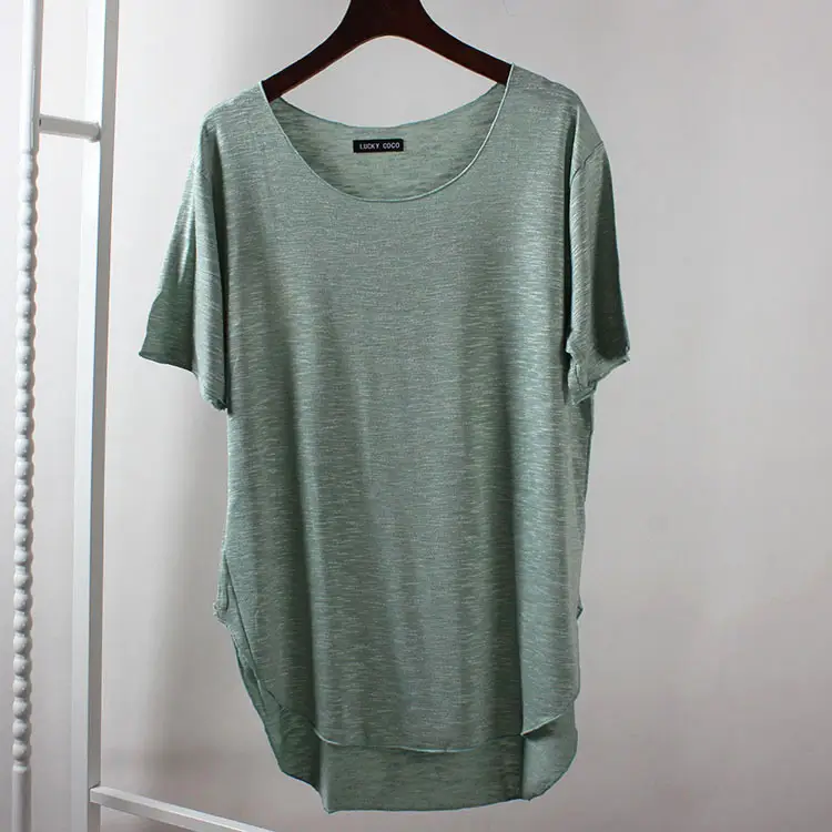 Pink Korean Style Loose Sleeve T-Shirt for Women