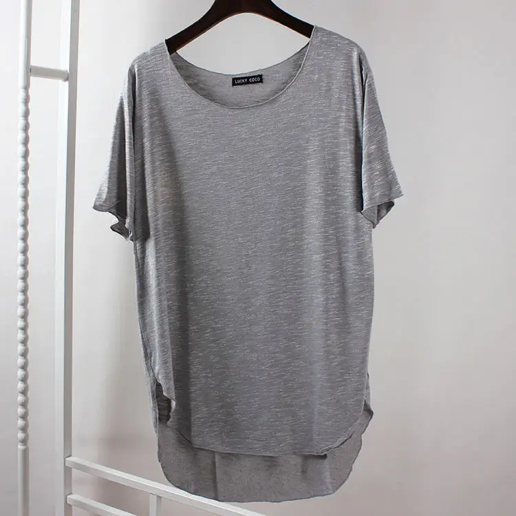 Pink Korean Style Loose Sleeve T-Shirt for Women