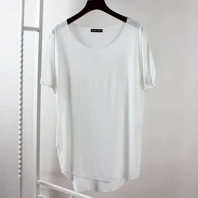 Pink Korean Style Loose Sleeve T-Shirt for Women