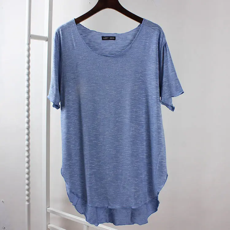 Pink Korean Style Loose Sleeve T-Shirt for Women