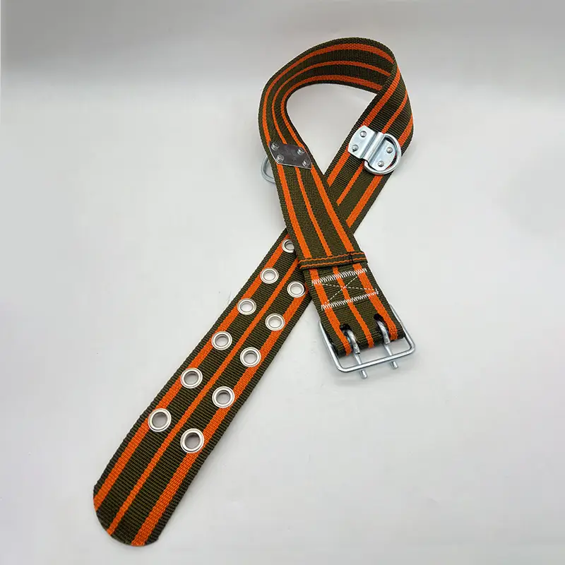 Old Fashioned Fire Safety Belt 97 Models Escape Rope Orange Striped - Image 3