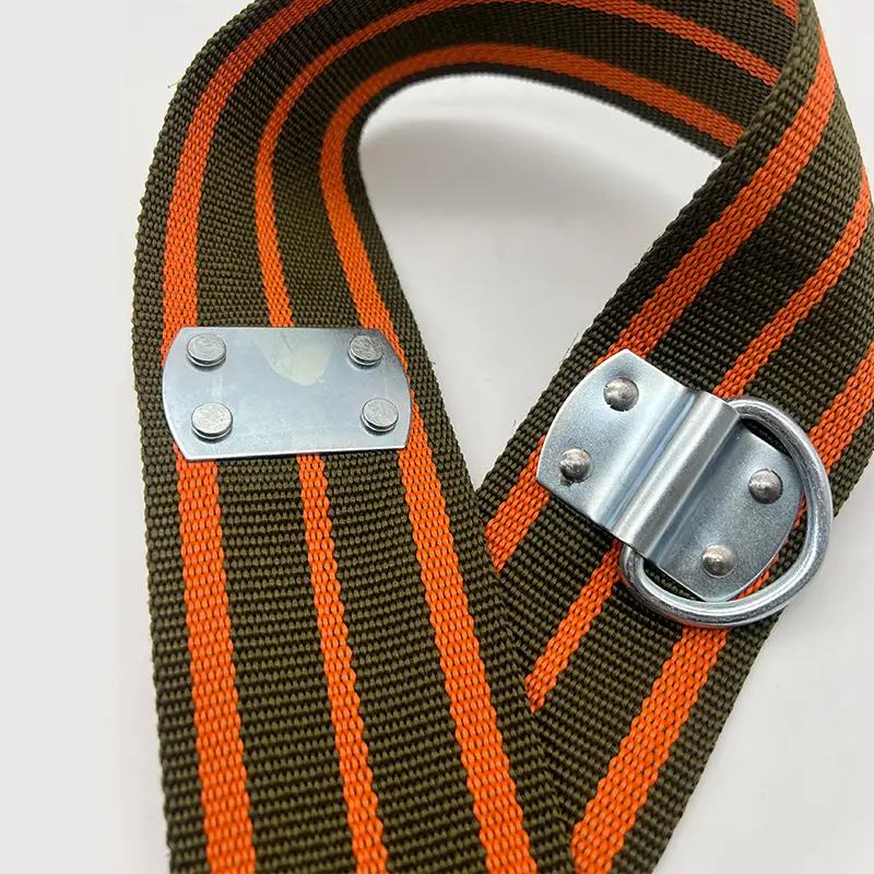 Old Fashioned Fire Safety Belt 97 Models Escape Rope Orange Striped - Image 4