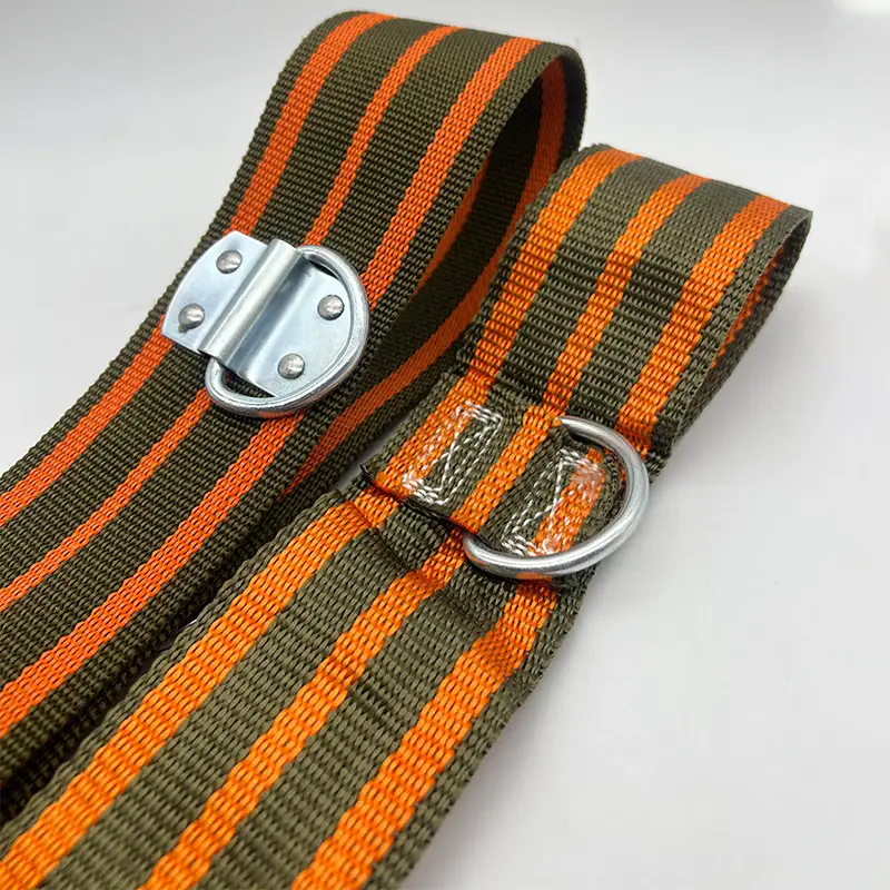 Old Fashioned Fire Safety Belt 97 Models Escape Rope Orange Striped - Image 5