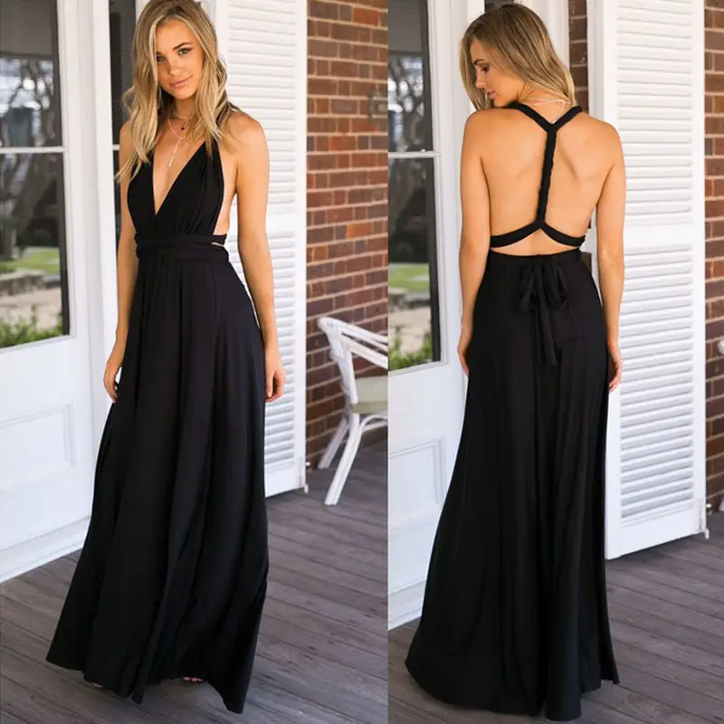 Pink Strapless Long Dress with Floral Embroidery