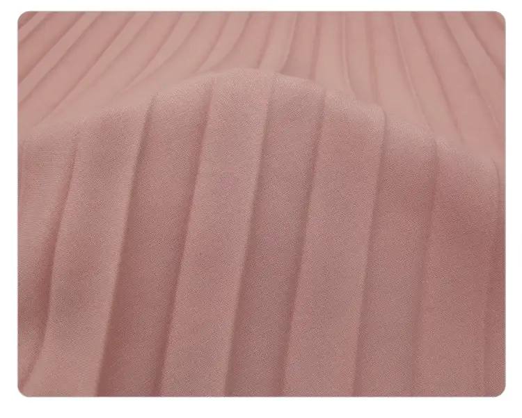 White Pleated Chiffon Skirt Mid Length Slim Fit — feature 9