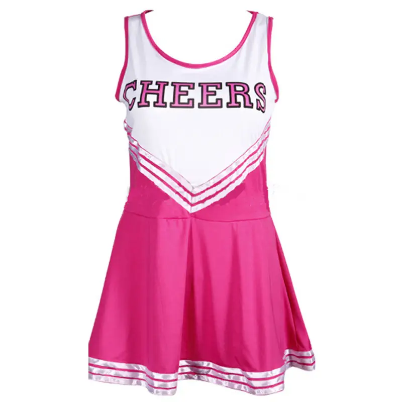 Cheerleading Costume Women Blue White V-Neck Lala - Image 5