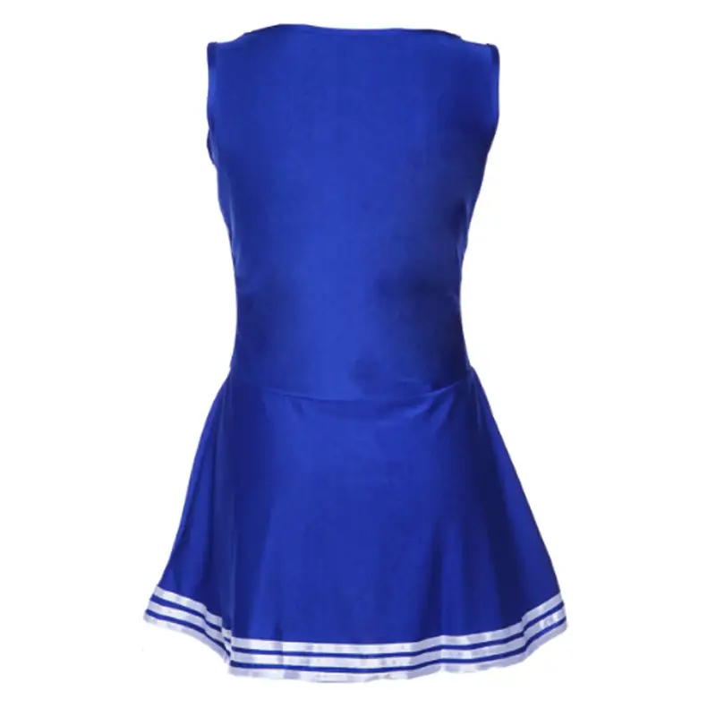 Cheerleading Costume Women Blue White V-Neck Lala - Image 7
