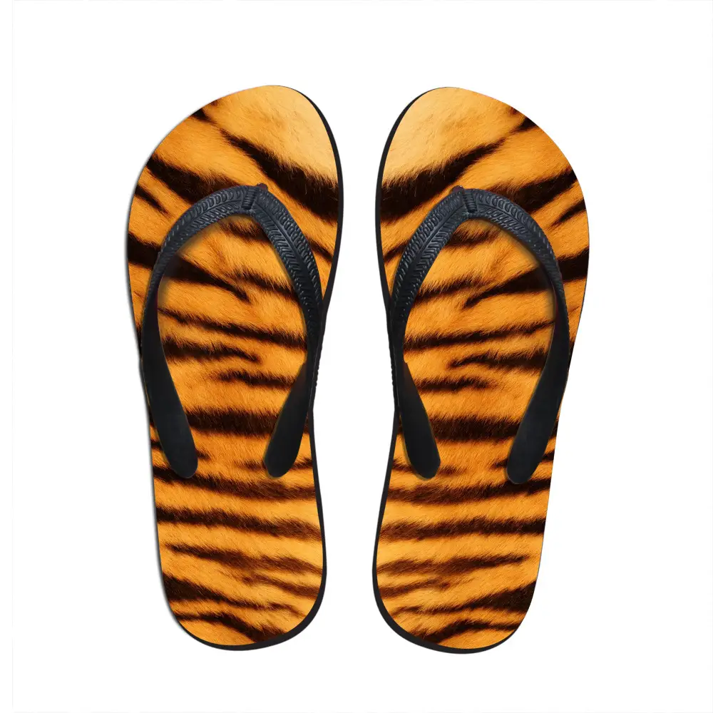 Women Tiger Print Flip Flops 2020 Summer - Image 5