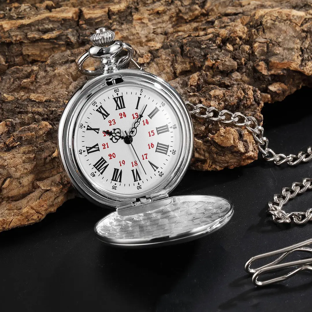 Spot TO MY SON, Husband, GRANDPA carved vintage quartz pocket watch pendant vintage pocket watch