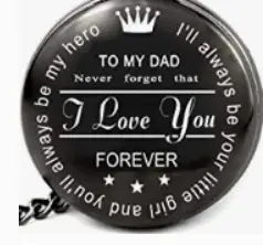 Spot TO MY SON, Husband, GRANDPA carved vintage quartz pocket watch pendant vintage pocket watch
