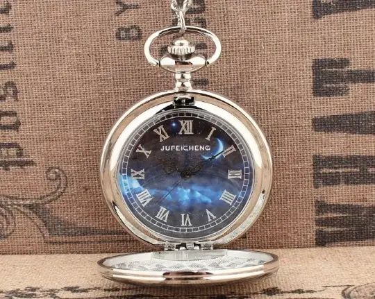 Spot TO MY SON, Husband, GRANDPA carved vintage quartz pocket watch pendant vintage pocket watch