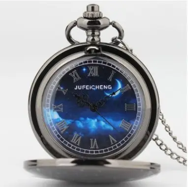 Spot TO MY SON, Husband, GRANDPA carved vintage quartz pocket watch pendant vintage pocket watch