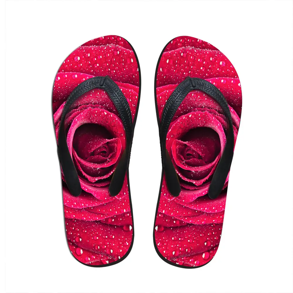 2020 Rainbow Flower Flip Flops for Men Women