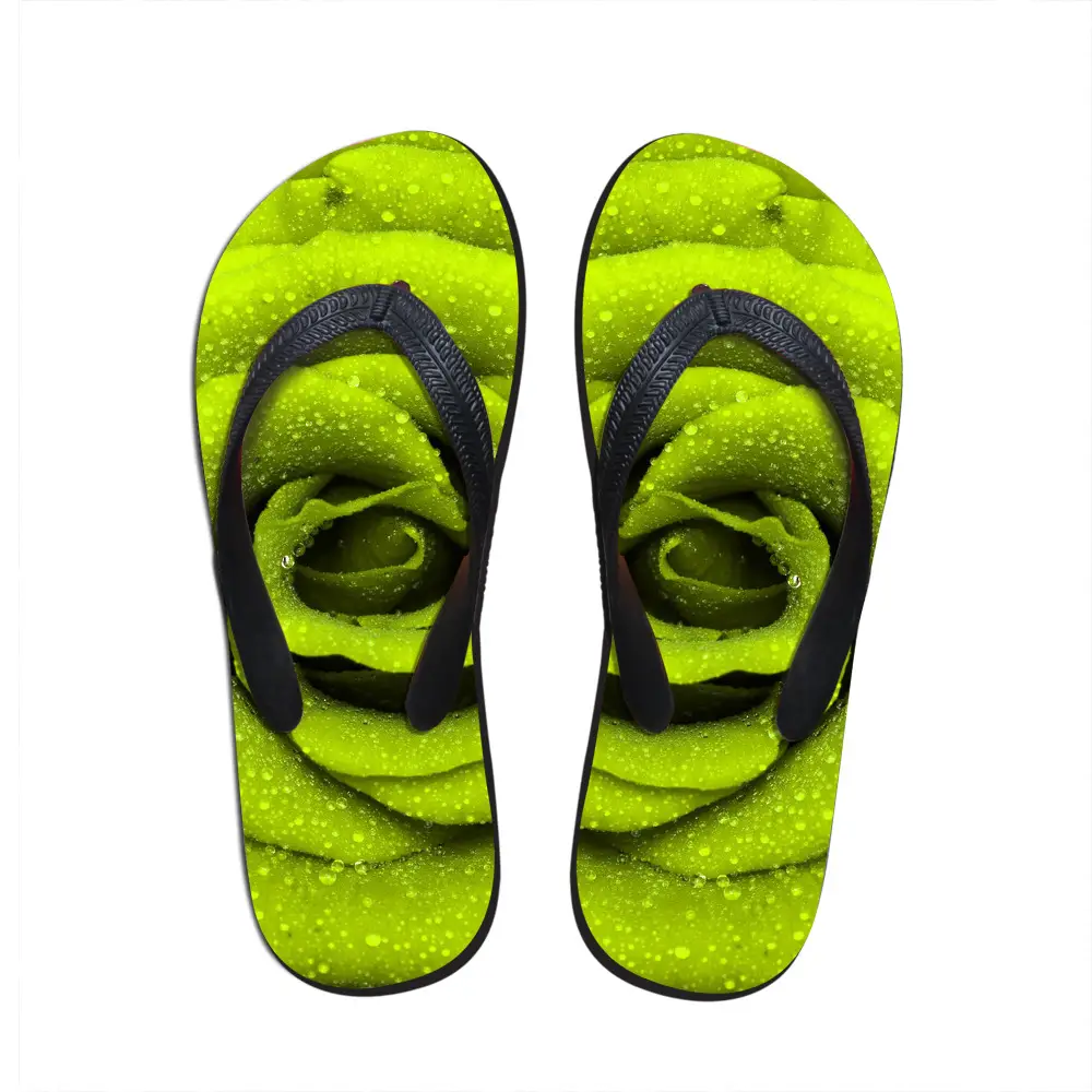 2020 Rainbow Flower Flip Flops for Men Women