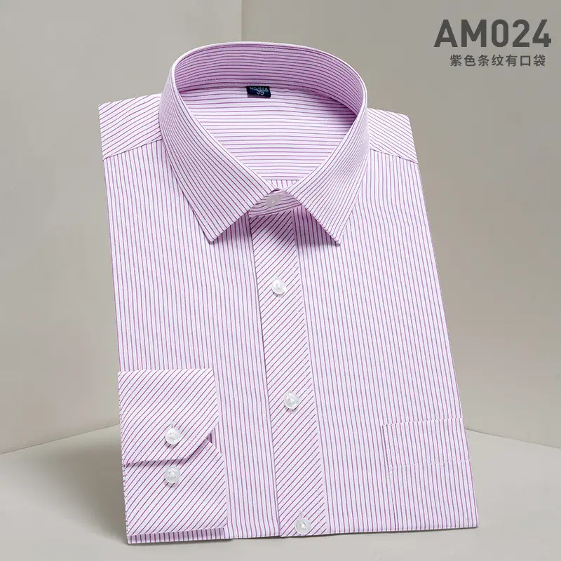 2025 Men's Long Sleeve Solid Mint Shirt Business Casual