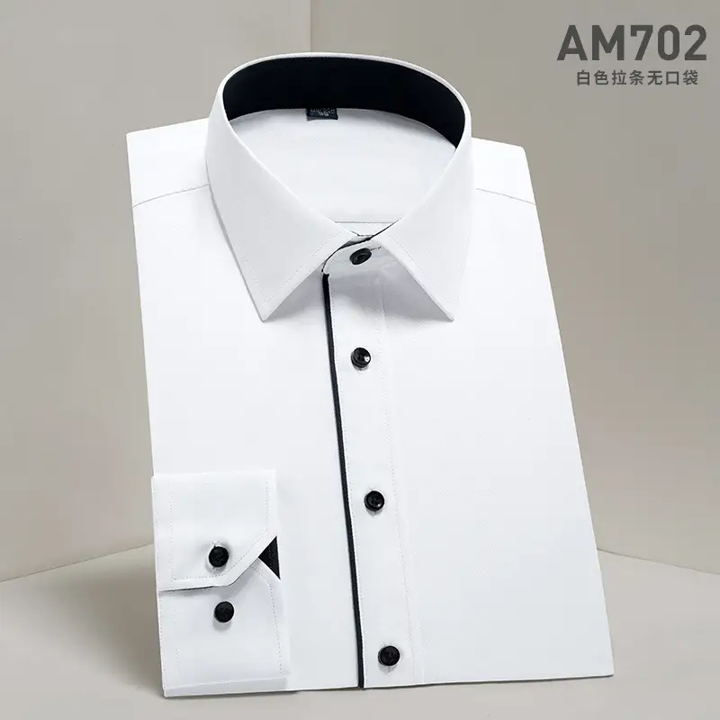 2025 Men's Long Sleeve Solid Mint Shirt Business Casual