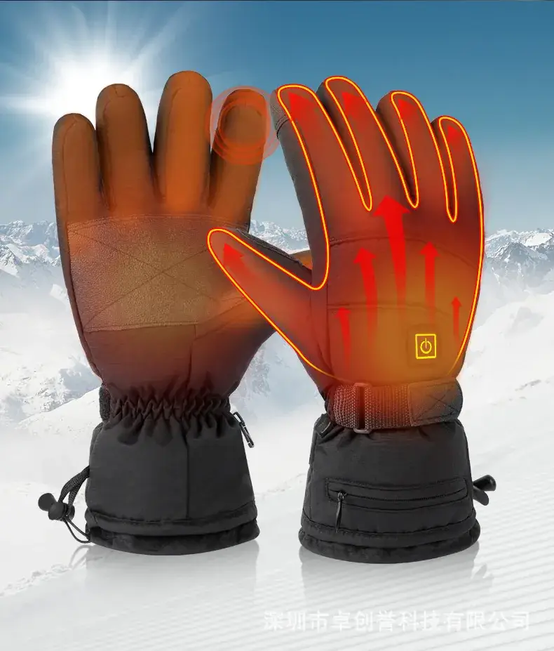 Factory Direct Heating Gloves Winter Riding Outdoor Warm Touch Screen Ski Fishing Warm Heating Gloves — feature 5