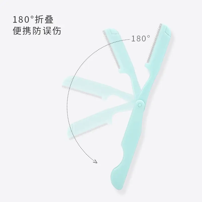 Foldable Eyebrow Trimmer with Blade for Precision Trimming - Image 2