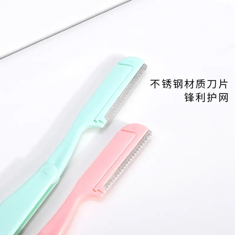 Foldable Eyebrow Trimmer with Blade for Precision Trimming - Image 3