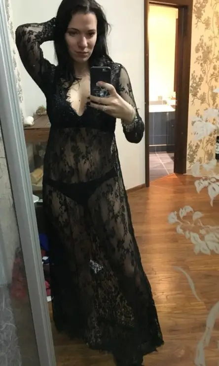 White Lace Long Sleeve Dress for Women Wedding Party