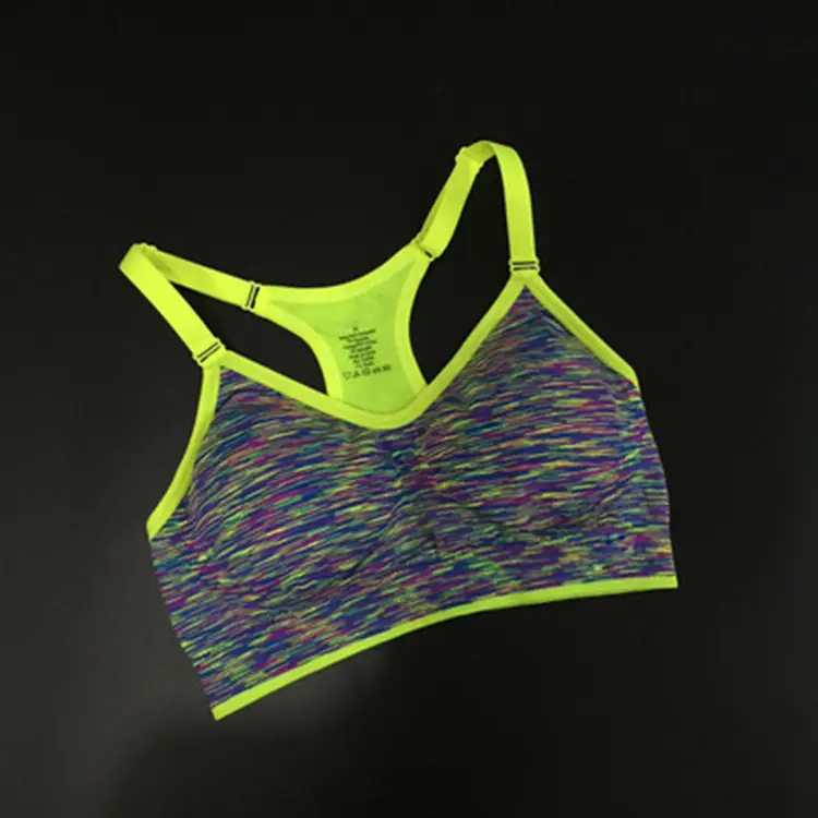 Sports Bra Bubble Wrap Export Quick-Drying Section Dyed Wire-Free Yoga Intimates Training Running Fitness Intimates