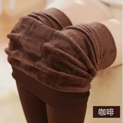 Winter Velvet Padded Leggings Women Large Size - Image 6