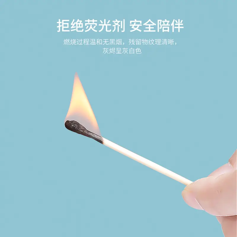 Double Head Cotton Swab Makeup Remover Wooden Stick