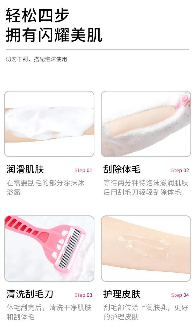 Underarm Shaver with 6-Layer Blade for All Body Areas — feature 7