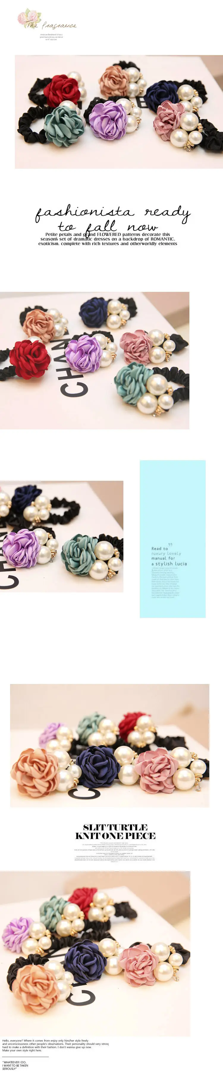 Multi-Pearl Rose Hair Accessories for Women - Image 8