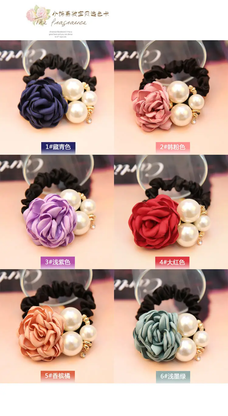 Multi-Pearl Rose Hair Accessories for Women — feature 6