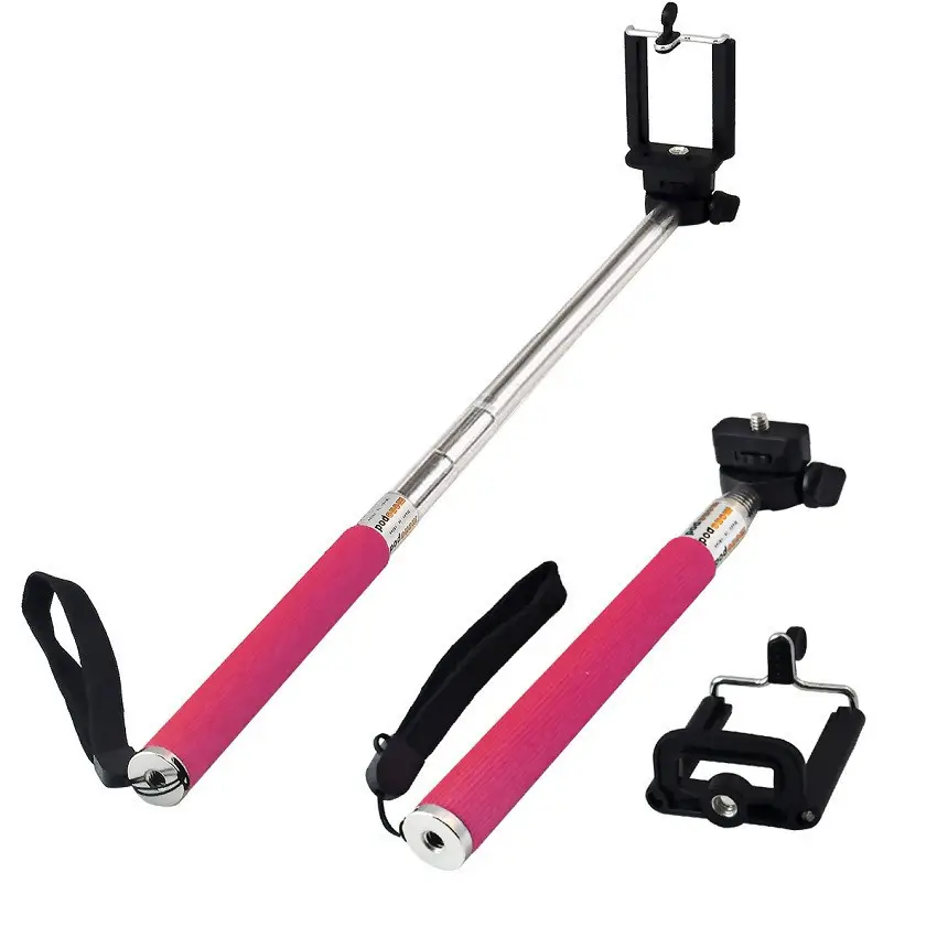Selfie Stick with Mobile Phone Support - Image 4