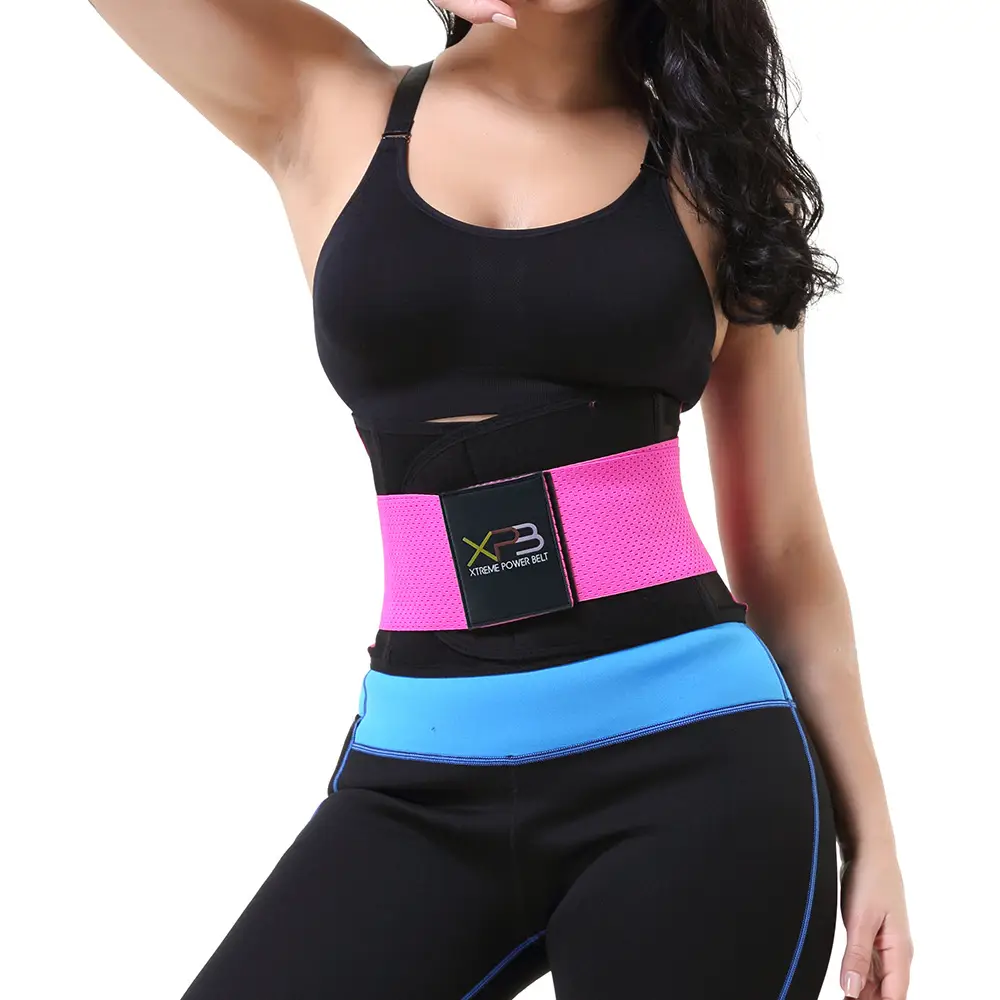Sport Unisex Waist Shaping Belt Pink Black
