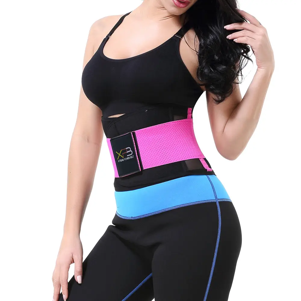 Sport Unisex Waist Shaping Belt Pink Black