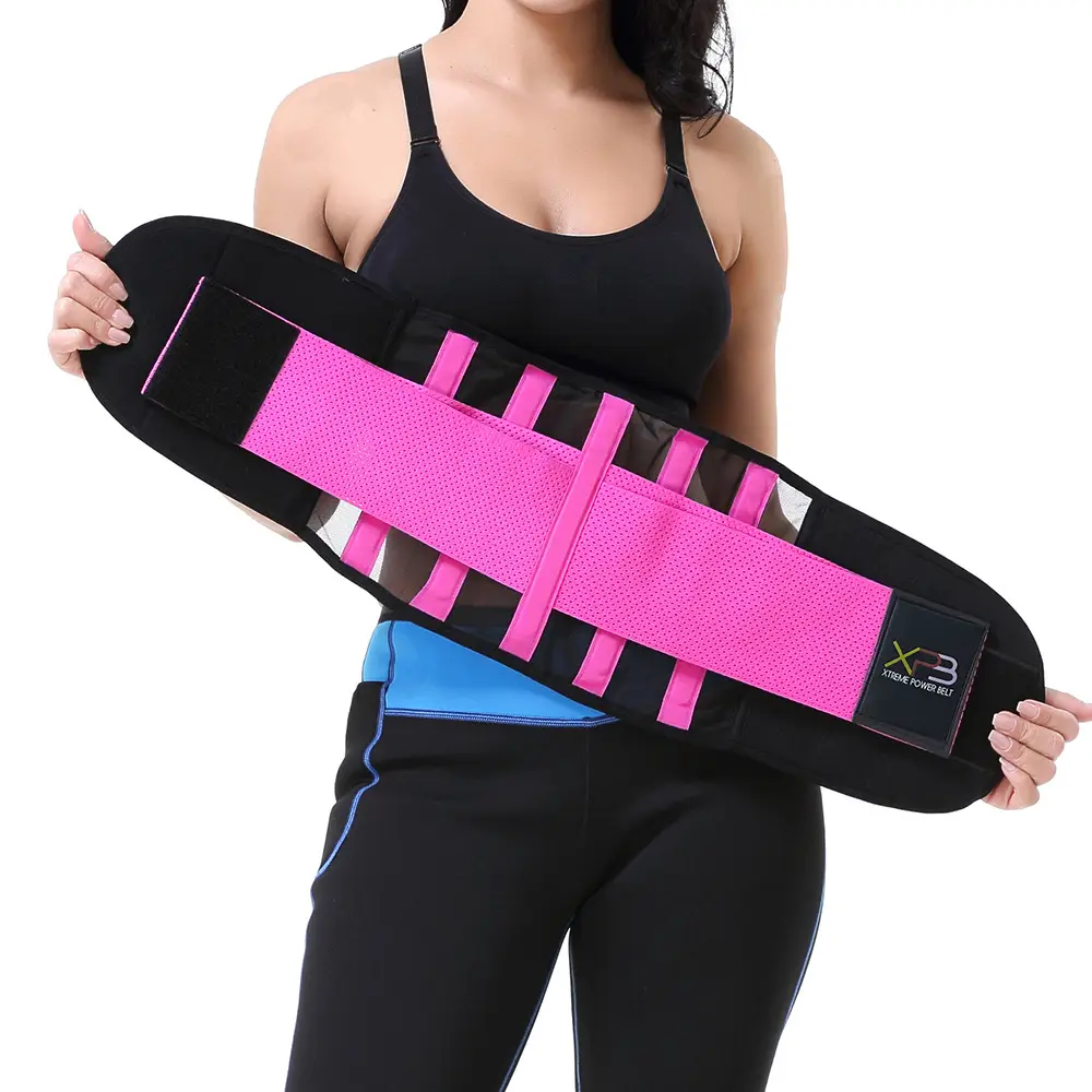 Sport Unisex Waist Shaping Belt Pink Black
