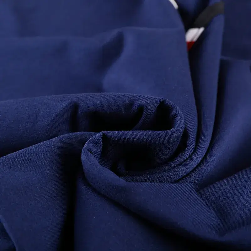 Men Navy Blue Loose Fit T-Shirt Special Body Fat Men - Image 5
