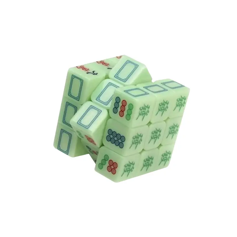 Mahjong Rubik's Cube Upgrade Luminous Green