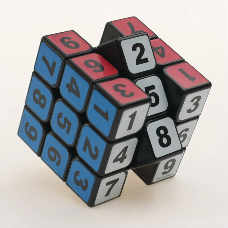 Number 3 Rubik's Cube Black Bottom